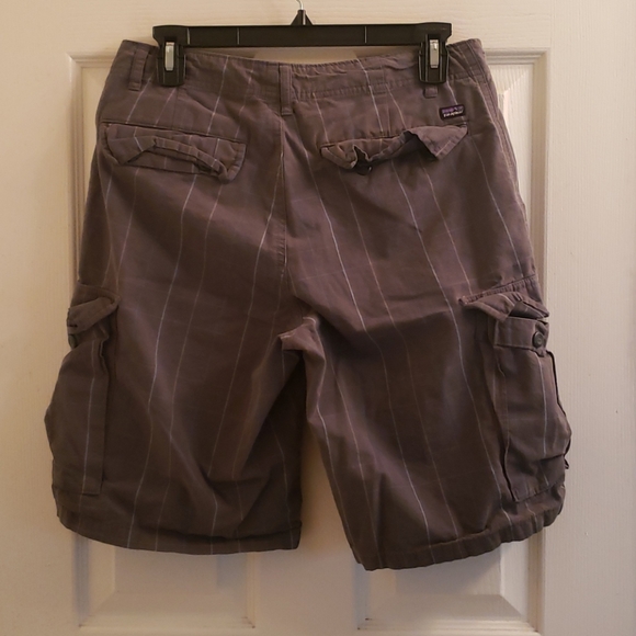 Patagonia Shorts Gray Plaid Striping Size 30 - Picture 4 of 5